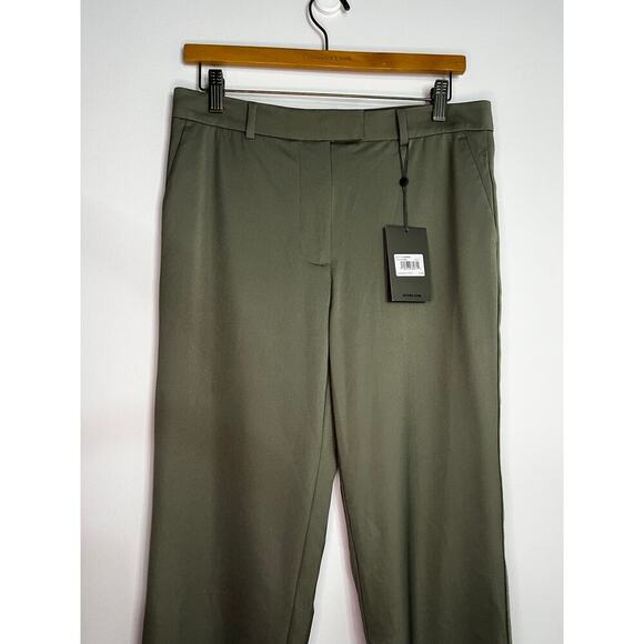 G/Fore Women Stretch Tech Twill Mid Rise Straight Tapered Leg Trousers Size 8 - Picture 3 of 11